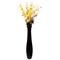 30 Inch Brown Mango Wood Curved Floor Vase Modern Decorative Home Accent
